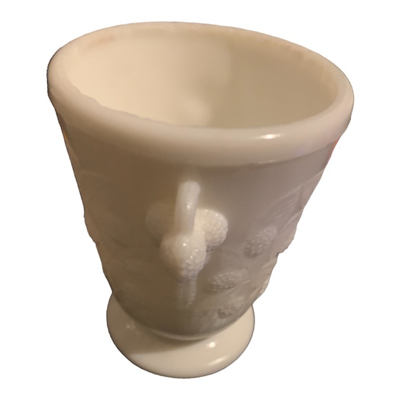 Antique EAPG Hobbs Brockunier MILK GLASS Spooner BLACKBERRY PATTERN 1870 AQ UC. - Picture 16 of 16